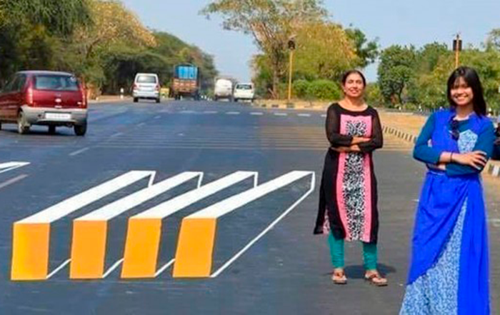 Buscan proteger a los peatones en India